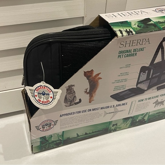 Sherpa Deluxe Medium Pet Carrier – Airline Approved for Small Dogs & Cats - Picture 7 of 13